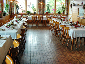 Gasthof-Pension Aures in Hiltpoltstein - gerne richten wir Ihre Feier aus und verwöhnen Sie mit fränkischer Küche und mehr.