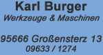 Karl Burger Werkzeuge & Maschinen